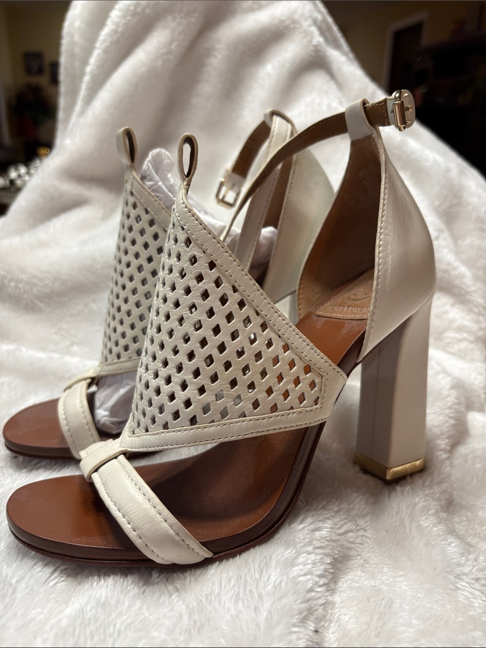 Tory Burch Perforated Block Heels